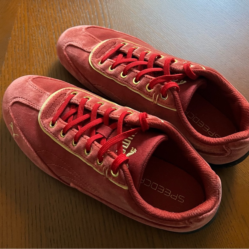 Puma Speedcat Red Suede Shoes - Picture 4 of 6